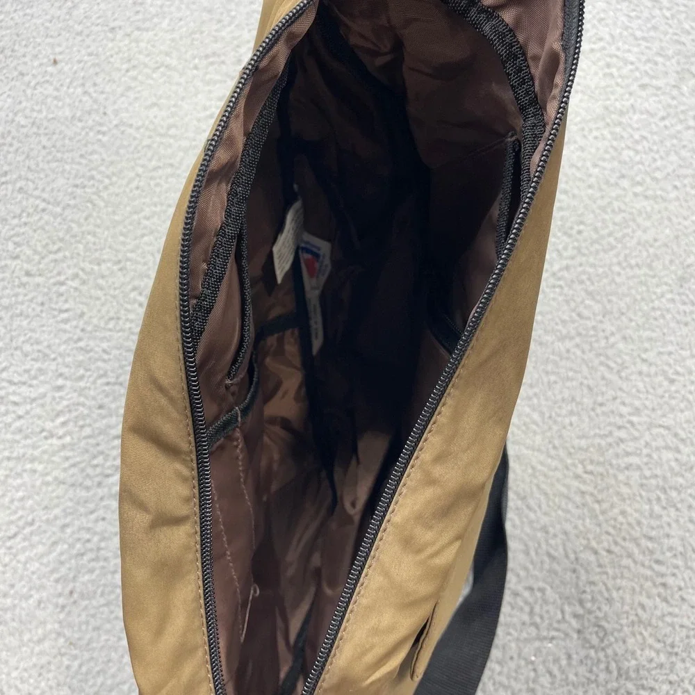 L.L. Bean 0GA32 Crossbody Brown AmeriBag Healthy Back Bag Sling Travel Backpack